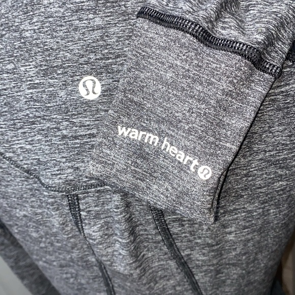 Lululemon Run: Your Heart Out Pullover Sz 6 black grey jacket compression - Picture 4 of 7